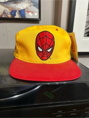 Vintage 1993 “American Needle” Spider-Man Yellow and Red Cap - Snapback
